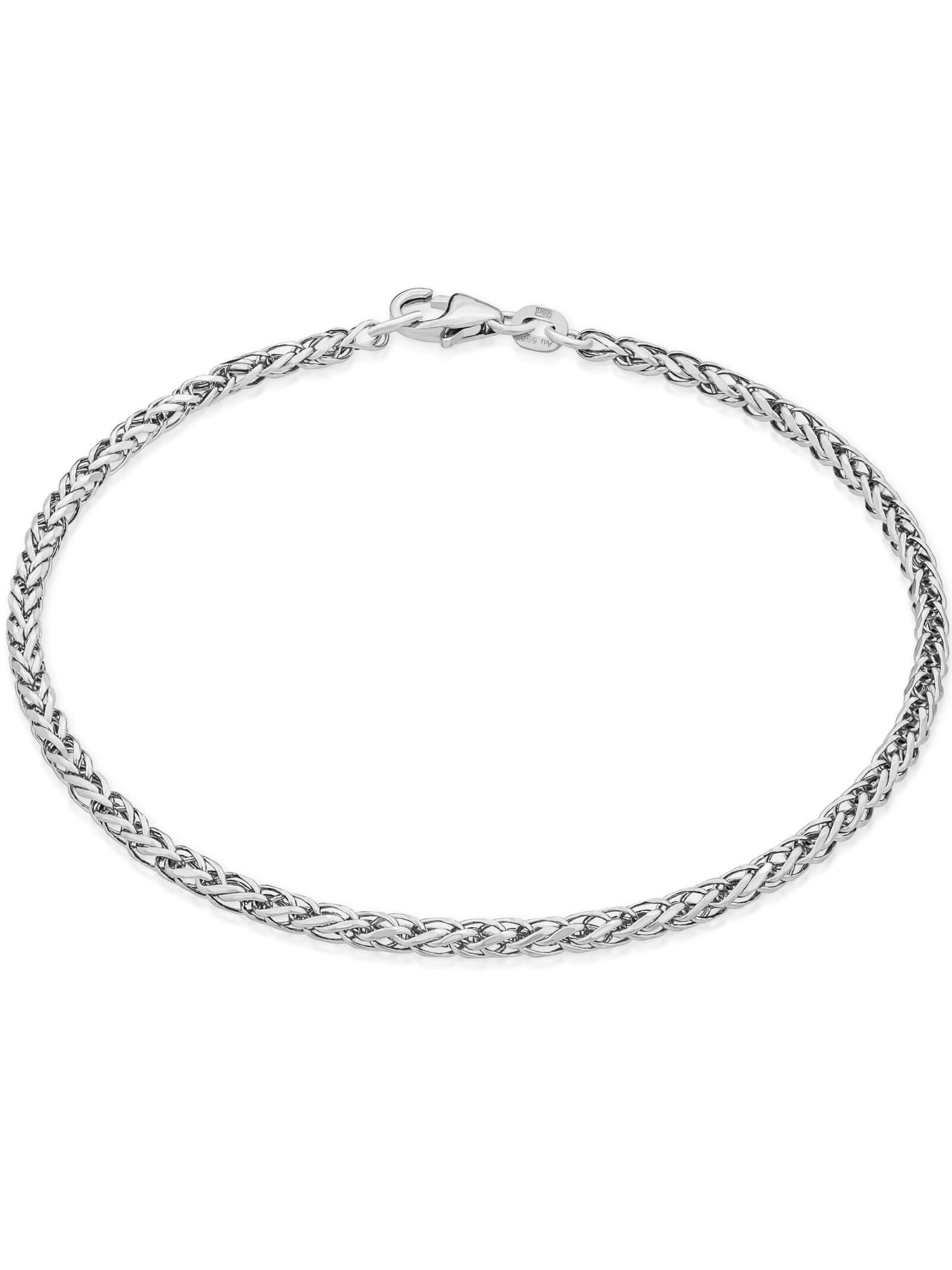 Bingo link bracelet – 14 karat white gold