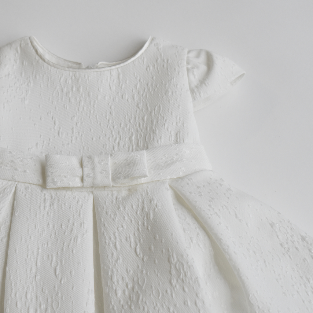 Baby A-line dress with satin and tulle – including shoes