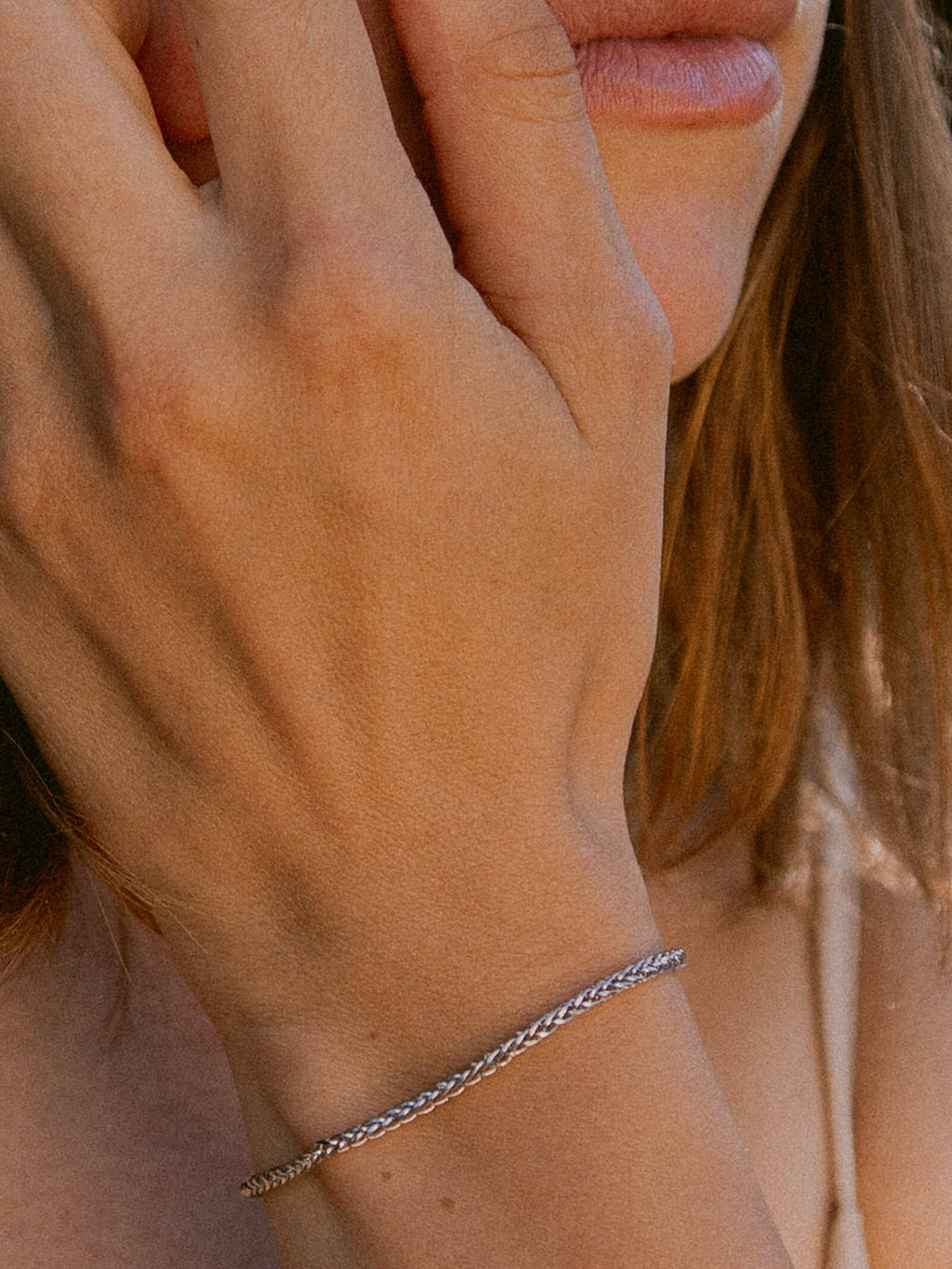 Bingo link bracelet – 14 karat white gold