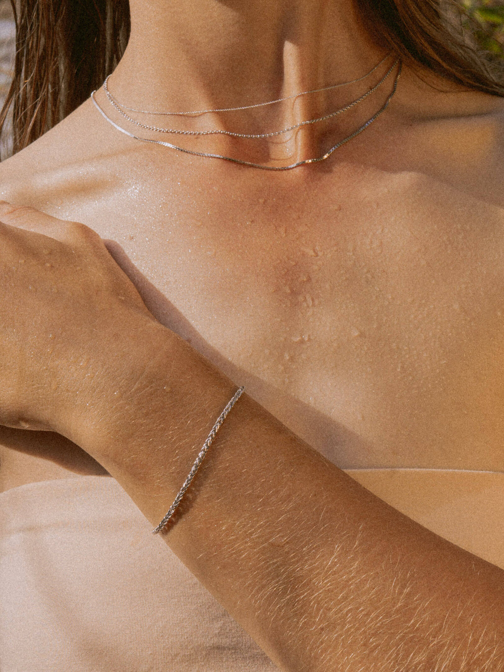 Bingo link bracelet – 14 karat white gold