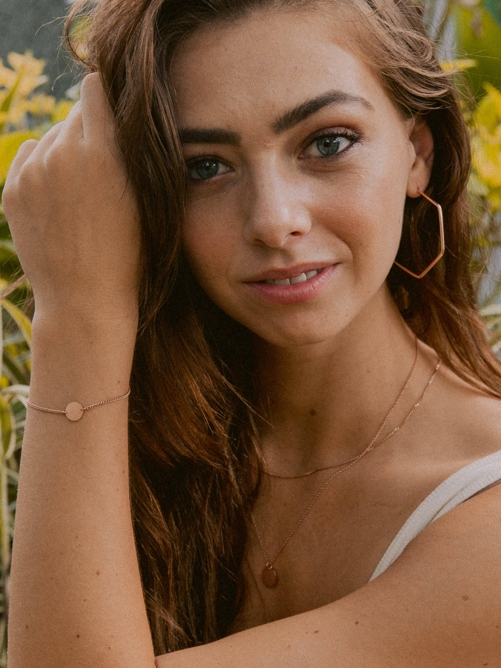 Circle pendant – rose gold plated 925 sterling silver