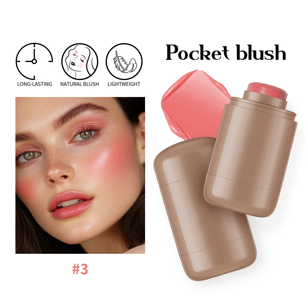 3-in-1 Blush Stick & Lip Gloss