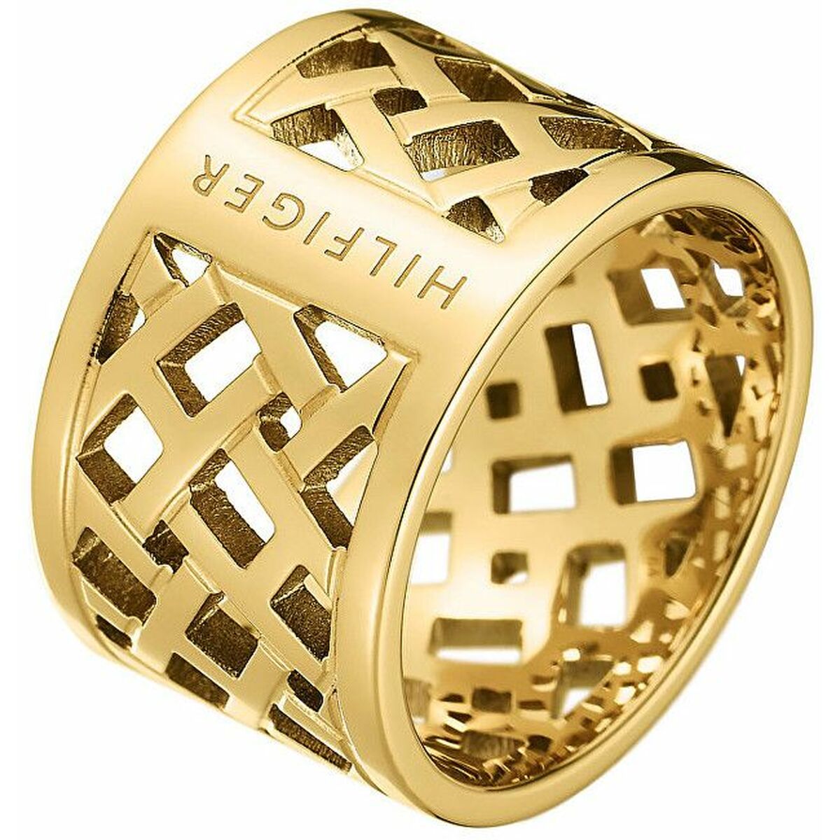Tommy Hilfiger women's ring – gold-colored stainless steel ring in size 14