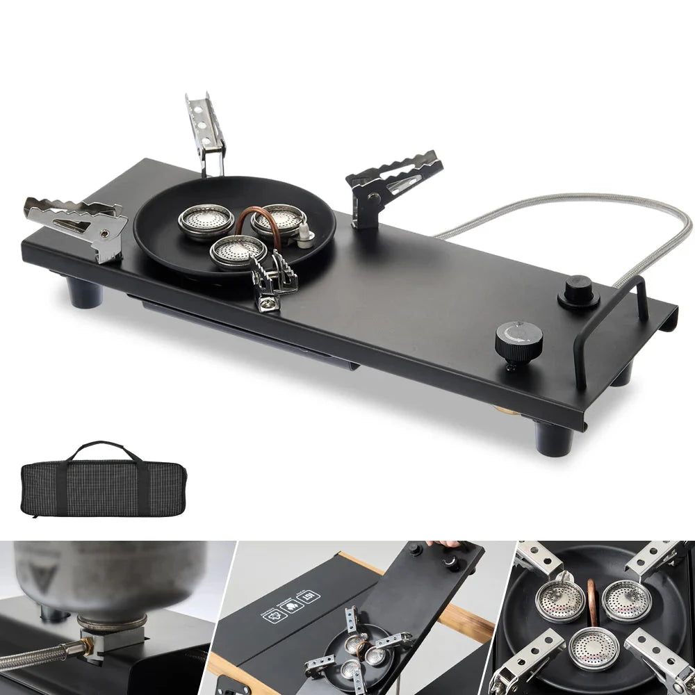 Pandatour™ Camping Gas Stove – Foldable High-Fire Burner