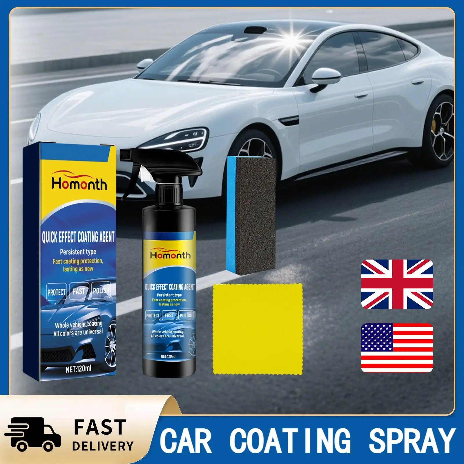 Homonth™ Auto-Keramikversiegelungs- und Polierspray