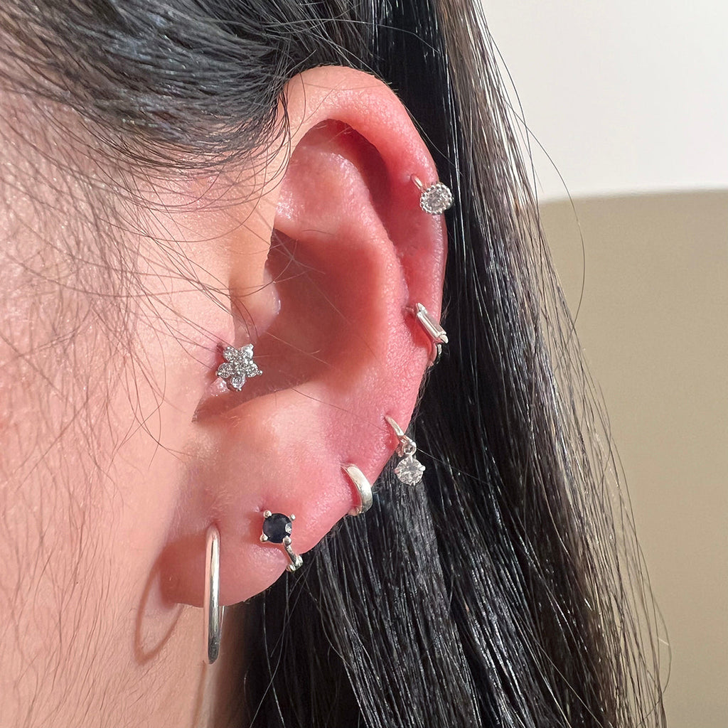 15 mm Huggie Earring – 925 Sterling Silver (Gold, Silver, Rose Gold)