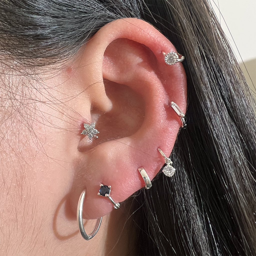 15 mm Huggie Earring – 925 Sterling Silver (Gold, Silver, Rose Gold)