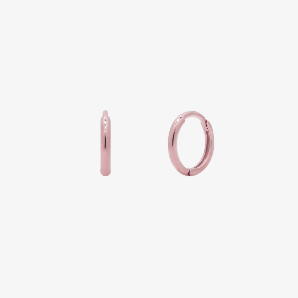 8 mm Huggie Earring – 925 Sterling Silver (Gold, Silver, Rose Gold)