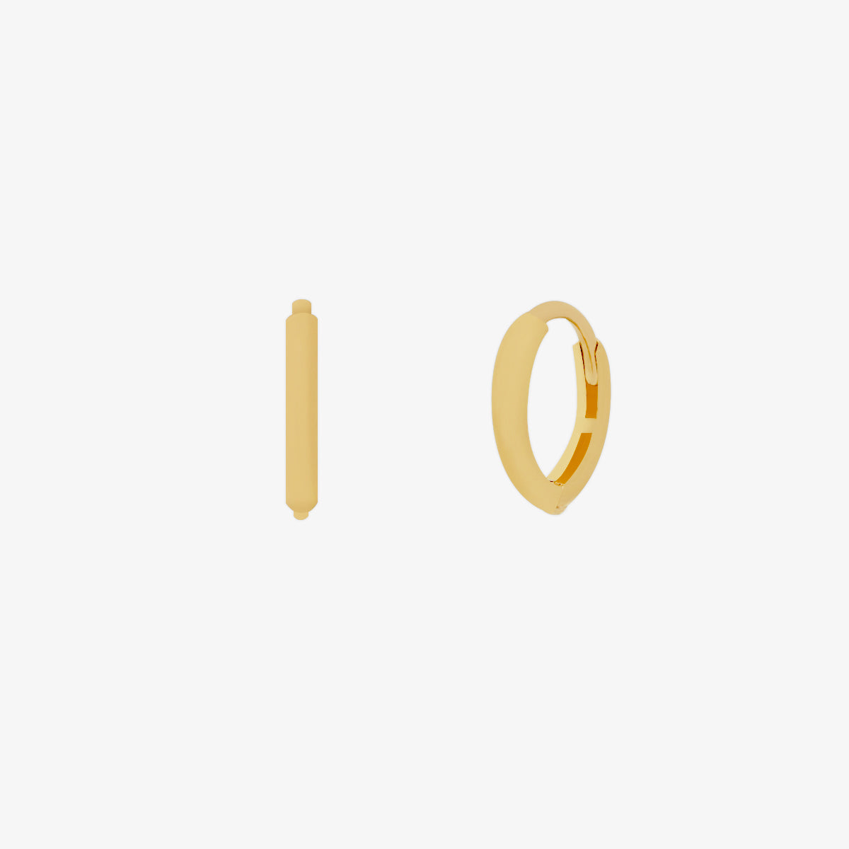 8 mm Huggie Earring – 14K Massivgold