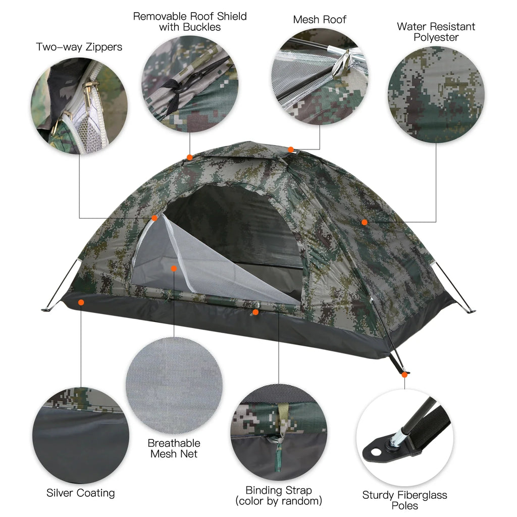 Tomshoo™ Lightweight Hiking Tent – Single Layer,