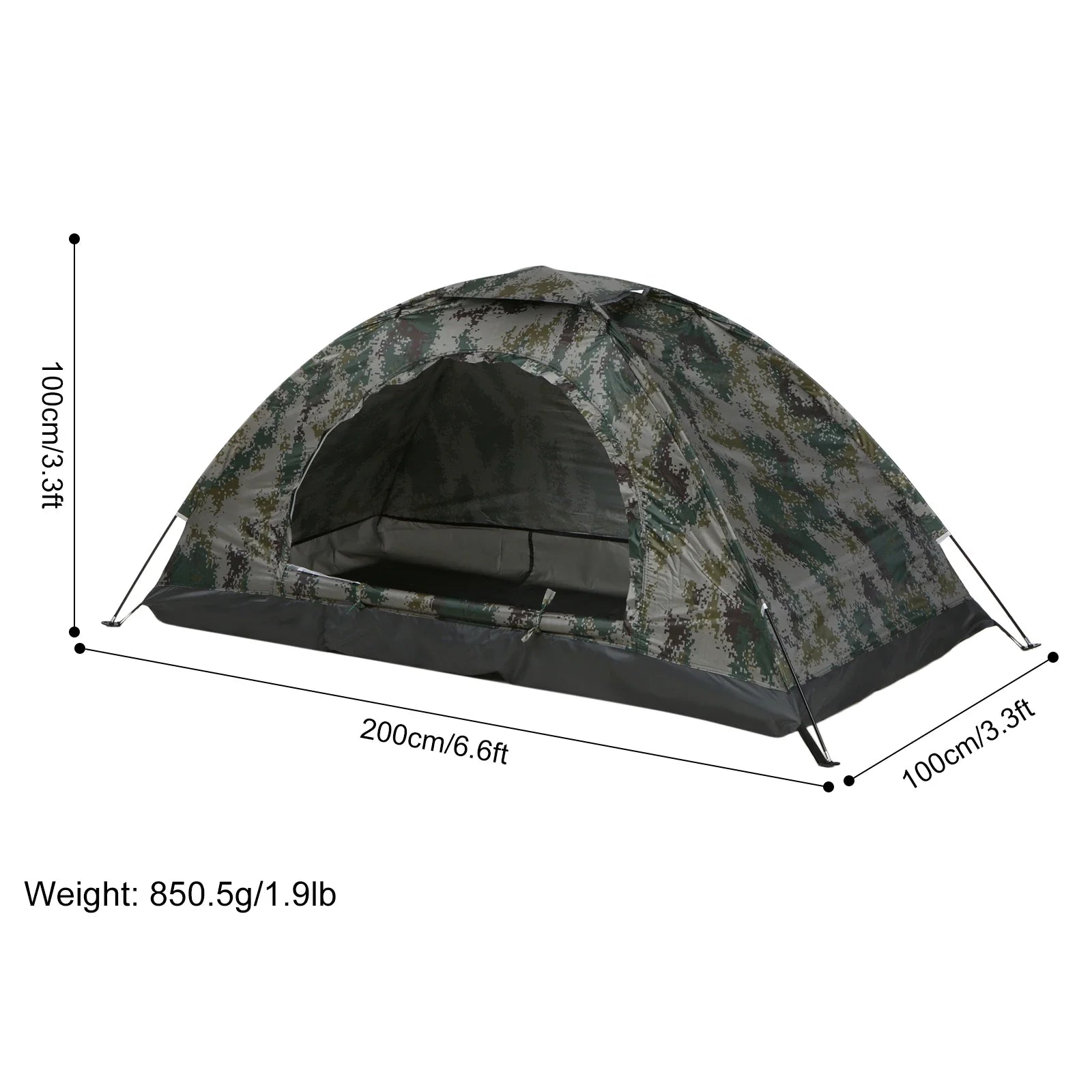 Tomshoo™ Lightweight Hiking Tent – Single Layer,