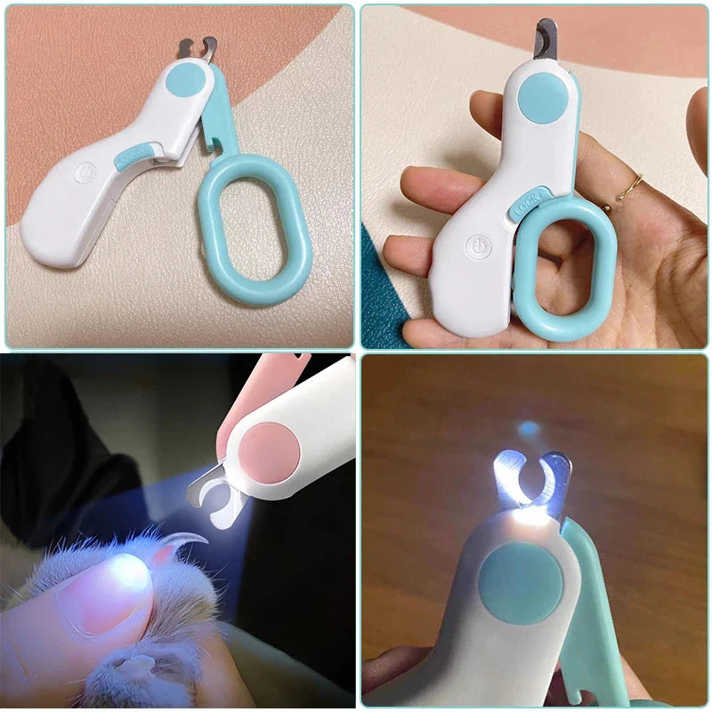 “MiniPaw™ LED Pet Nail Scissors for Cats & Small Dogs”