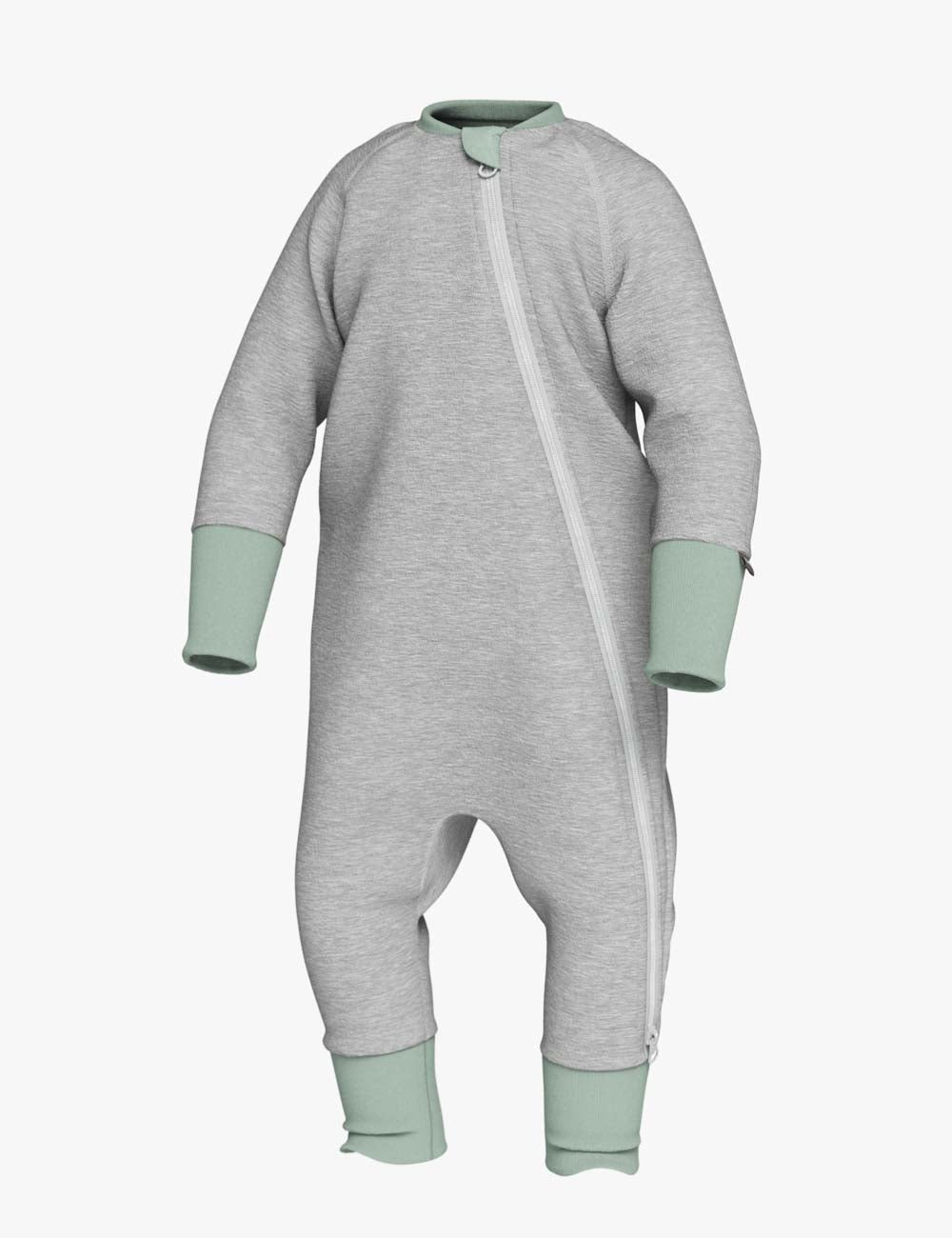 Baby overall made of thermal merino wool