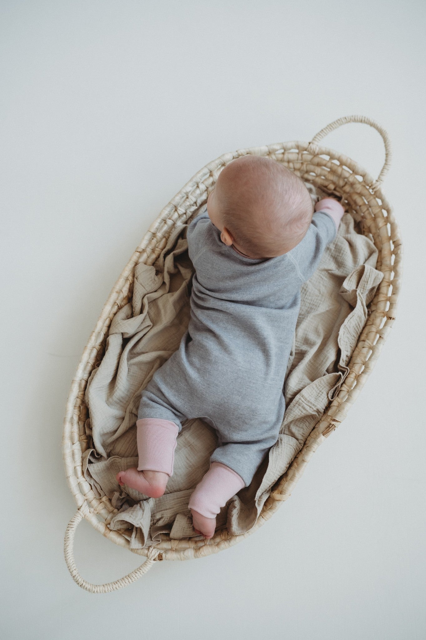 Baby overall made of thermal merino wool