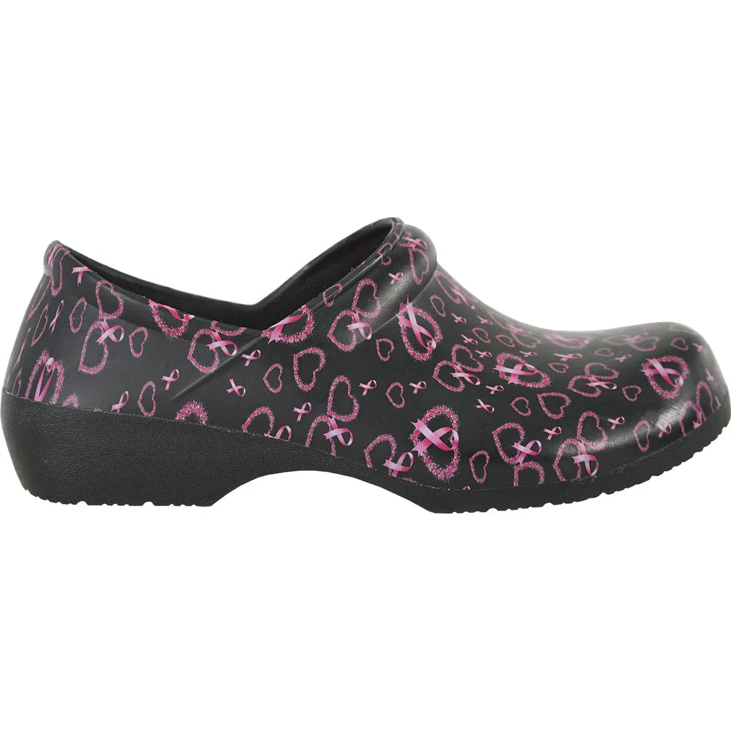 Damen-Clogs mit rutschfester Sohle – Fuchsia