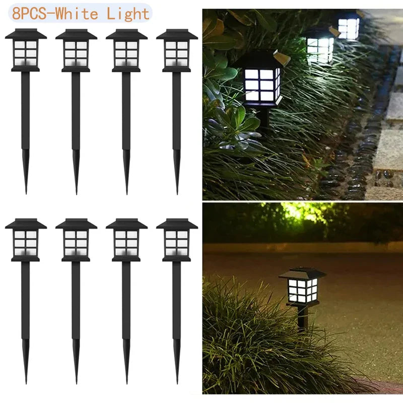 “SunShine™ Solar Pathway Lights – 8-Pack Yard & Patio Decor”