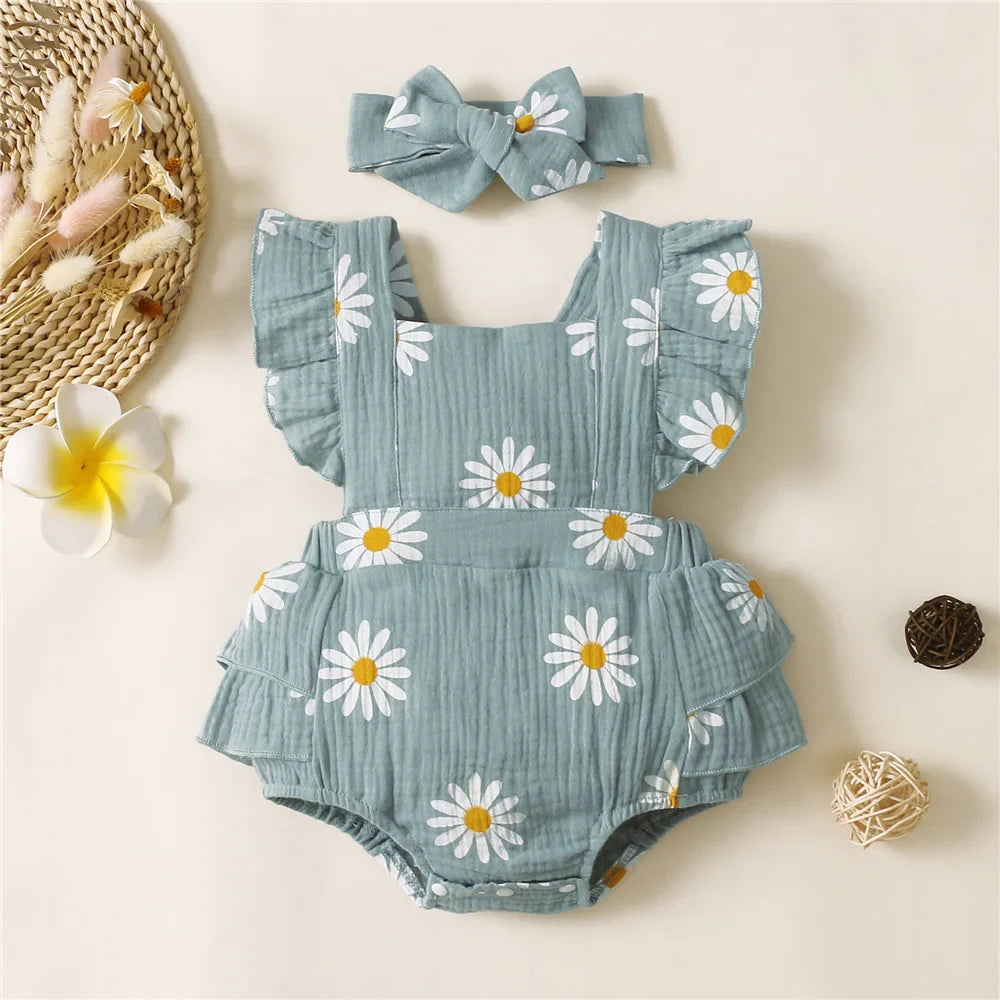 TinyPetal™ Girls Summer One-Piece 0-18M