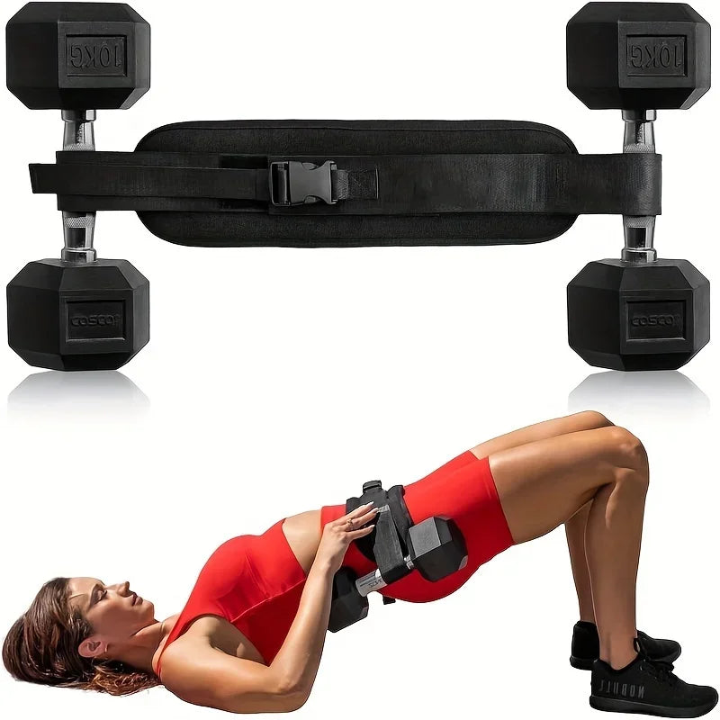 FitMax™ Adjustable Weighted Waist Belt – Hip Thrust Trainer