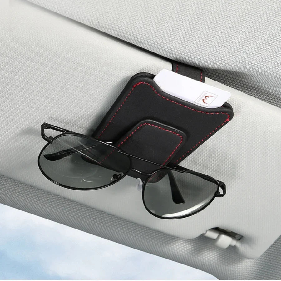 Leather Eyeglass Holder for Car