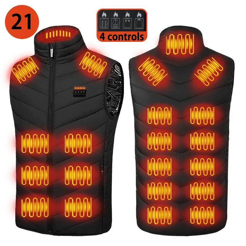 HeatMax™ USB Heated Vest – Outdoor, Sports & Travel Jacket