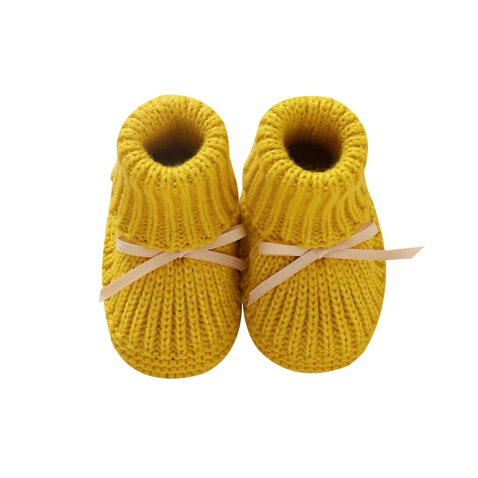 CozyToes™ Newborn Knitted Booties for Girls & Boys