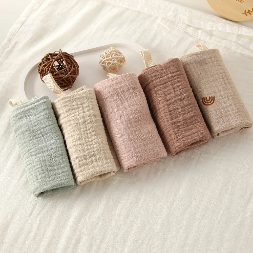 SoftGauze™ Baby Washcloth Set – 6-Layer Cotton, 3/5pcs