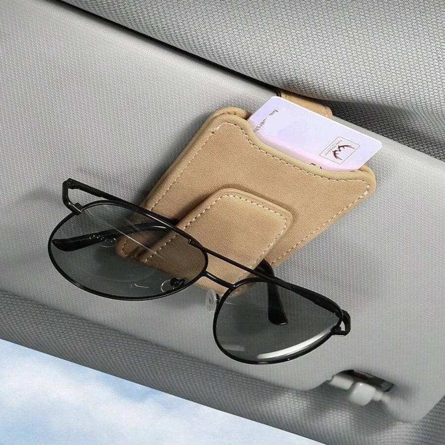 Leather Eyeglass Holder for Car