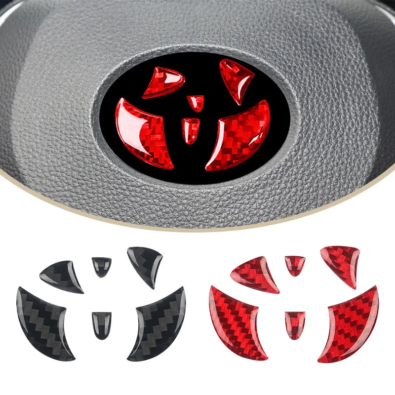 AutoTrim™ Carbon Fiber Steering Wheel Badge – Toyota