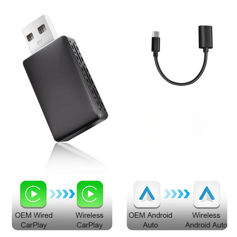 CarPlayX™ Wireless AI Box for Android Auto USB