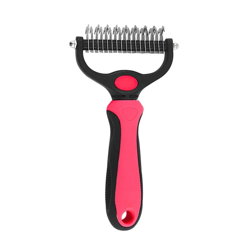 Pet Deshedding Brush Cat Comb Self Cleaning Hair Remover