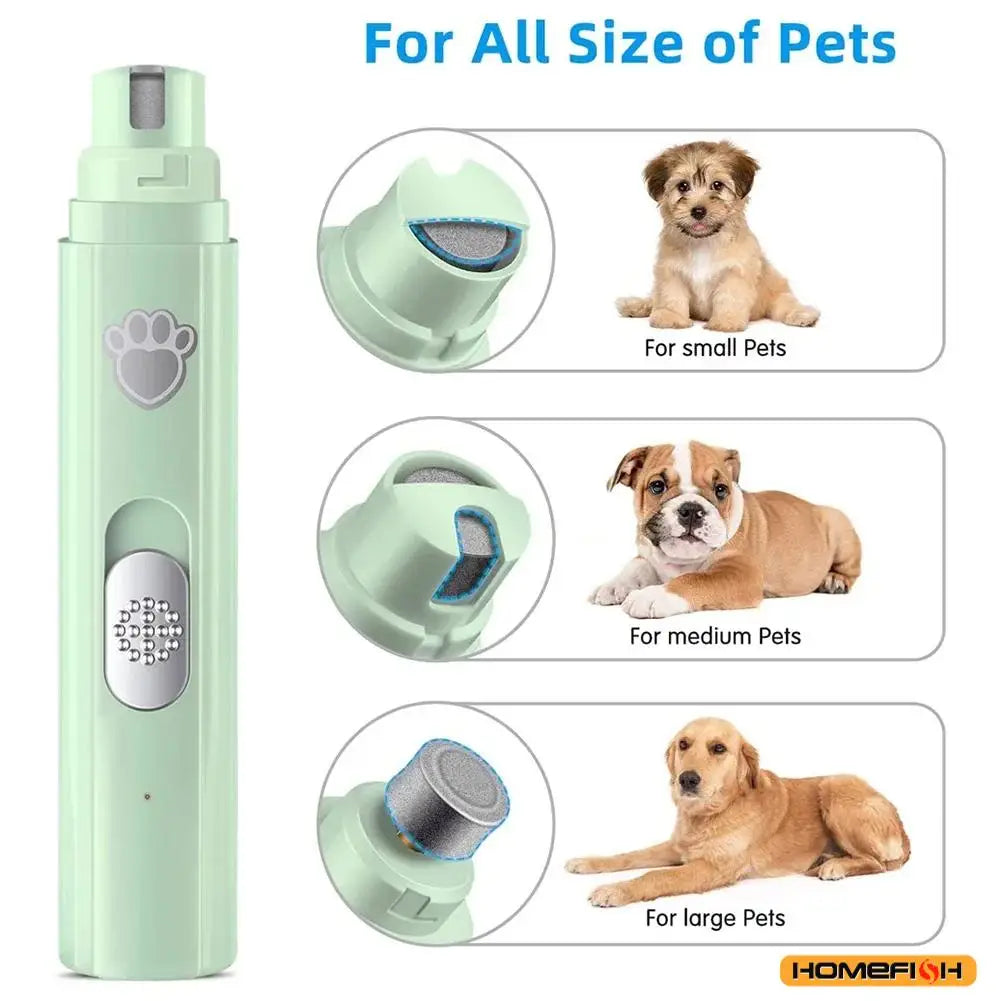 Electric Dog Nail Grinder Pet Nail Clipper USB Rechargeable Pet Nail Trimmers