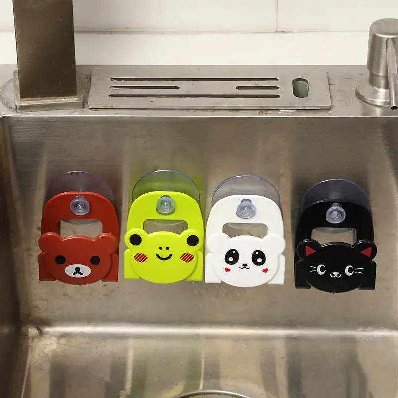 Cartoon Sink Sponge Organizer Rack