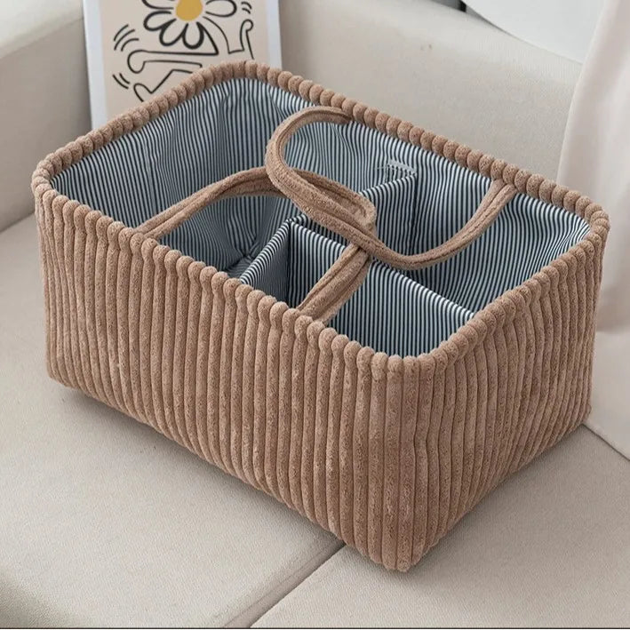 LuxeBoho™ Multi-Compartment Storage Basket