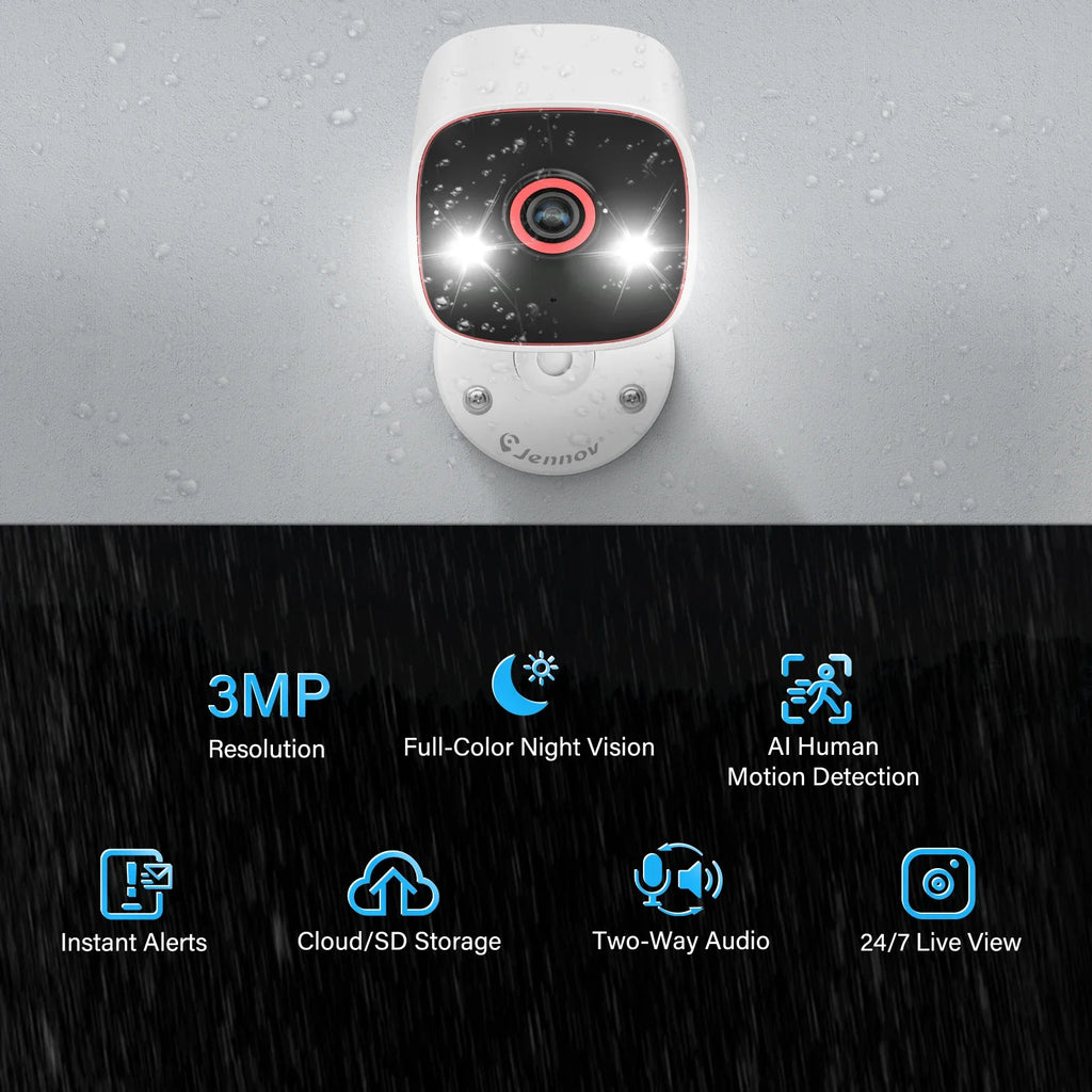 HomeGuard™ 2K HD Wireless Security Camera