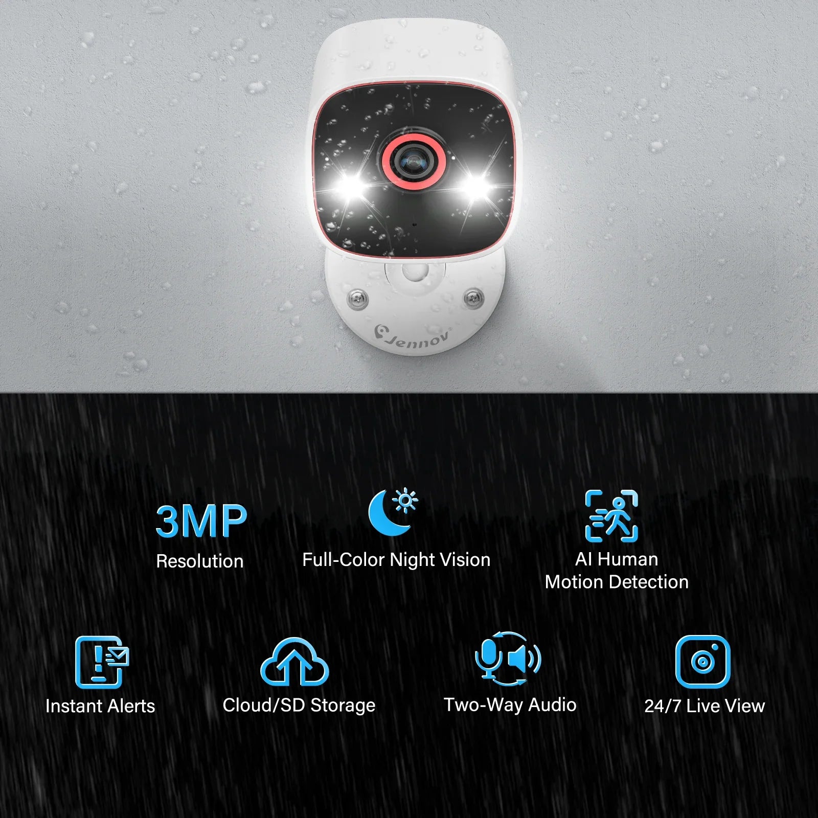 HomeGuard™ 2K HD Wireless Security Camera