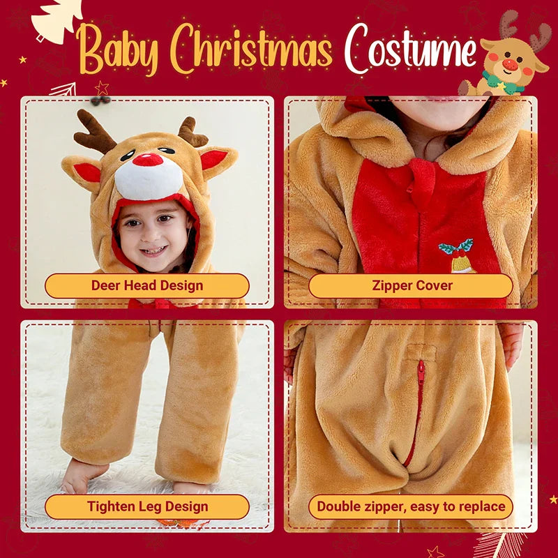 Michley™ Christmas Baby Romper – Cute Toddler Jumpsuit