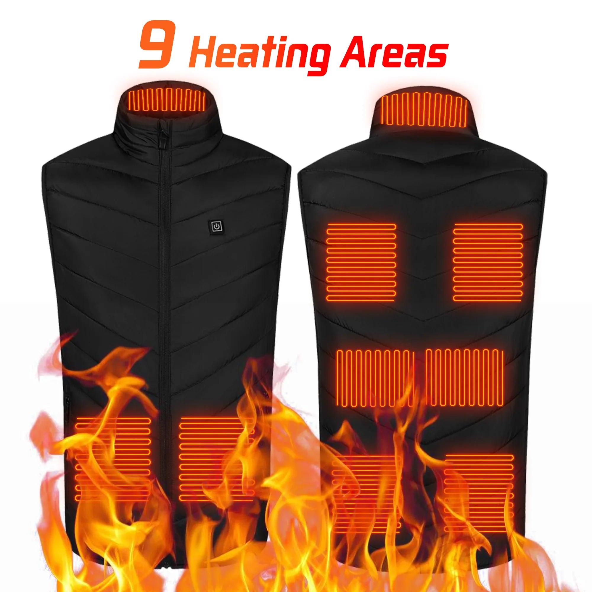 HeatMax™ USB Heated Vest – Outdoor, Sports & Travel Jacket