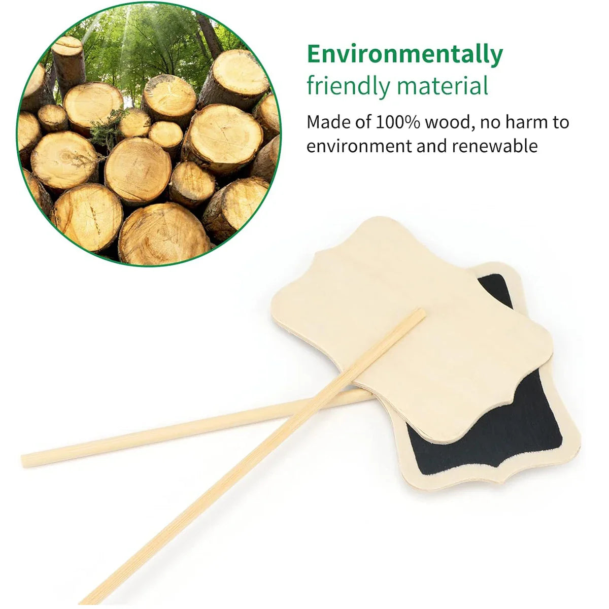 WoodMark™ 10pcs Plant Labels