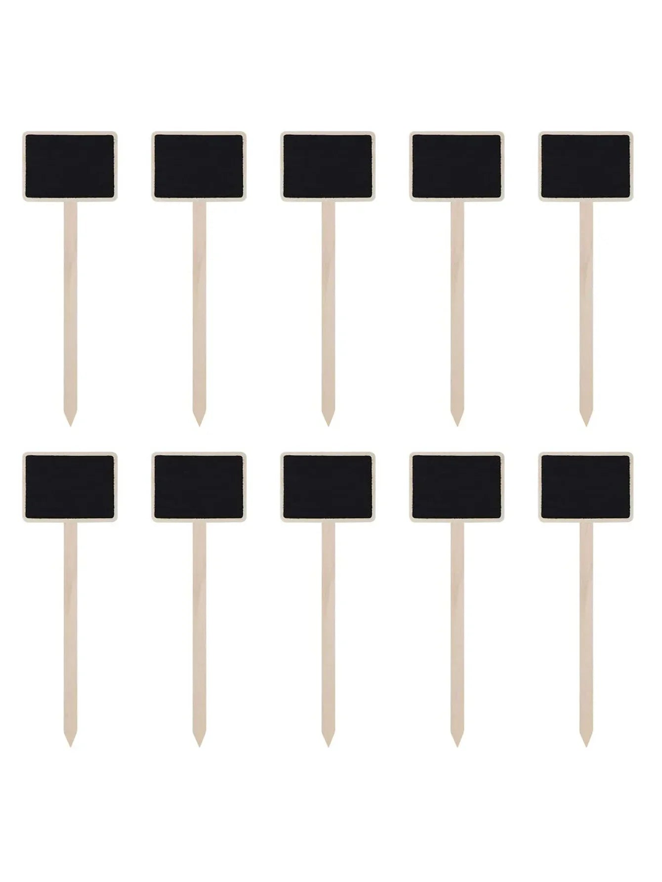 “20pcs Wooden Garden Tags – Chalkboard Plant Markers”