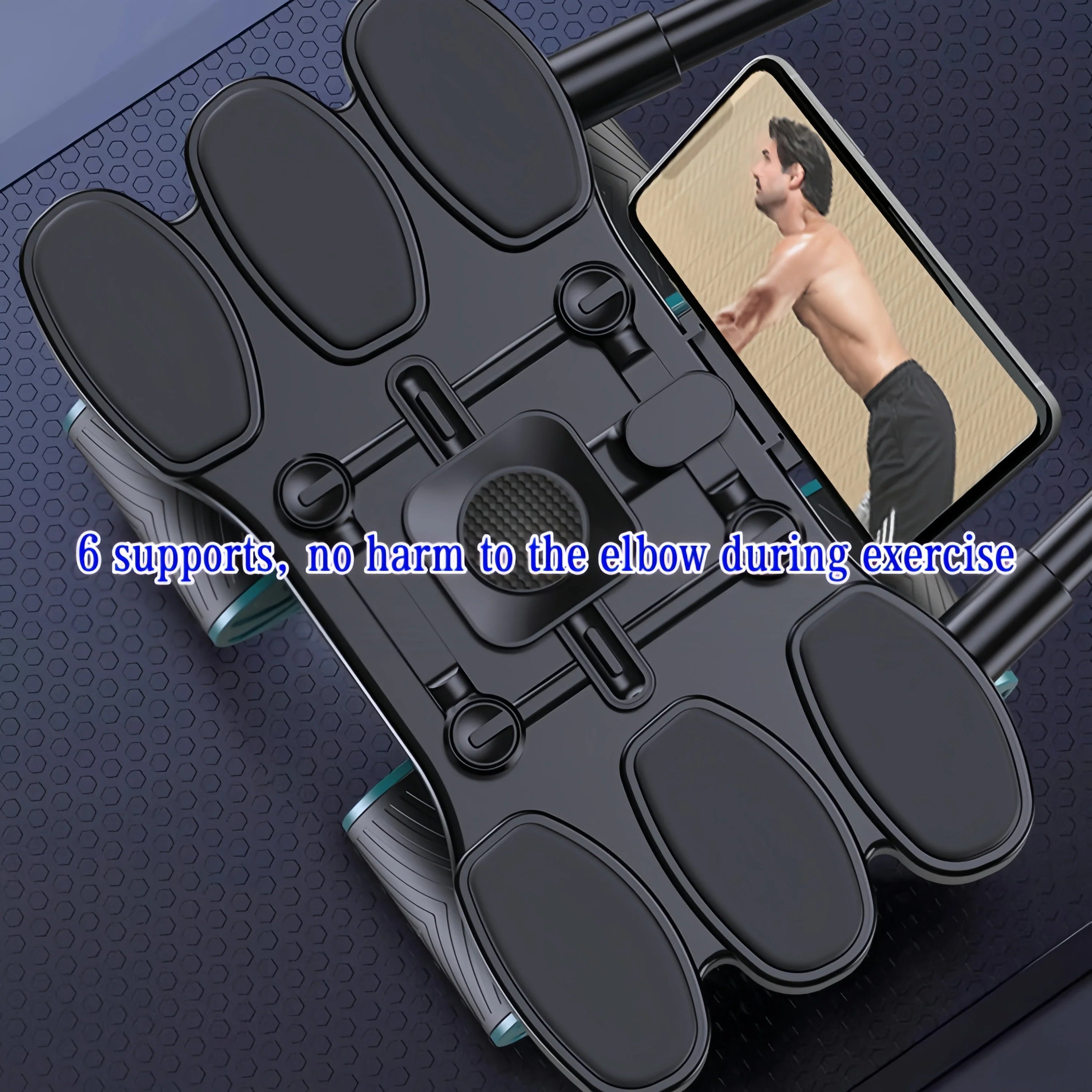 SilentRoll™ Fitness Ab Wheel – 4-Wheel Rebound