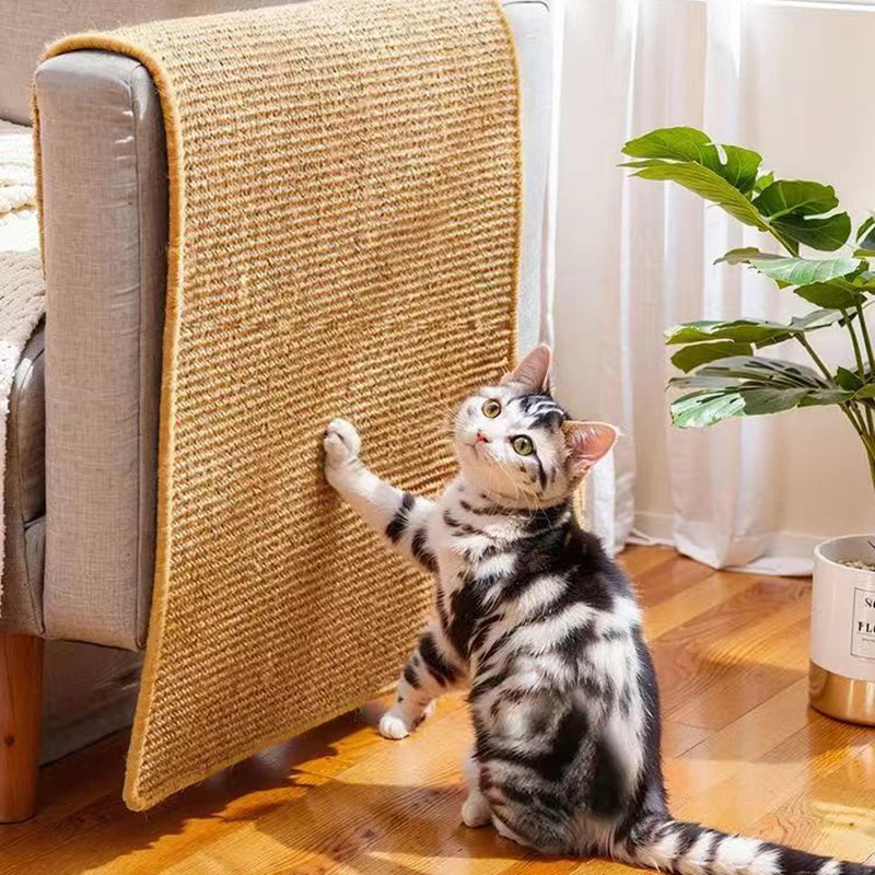 Cat sisal mat, cat scratching post, wall sticker, cat toy, sofa protector, pet toy
