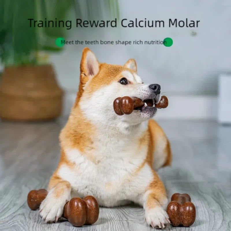 Natural Non-Toxic Dog Bone Chew Toy Nearly Indestructible Anti-Bite Puppy Chew Toy