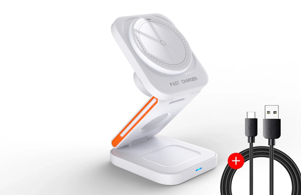 ChargeMax™ 3-in-1 Wireless Dock for iPhone & Apple Watch
