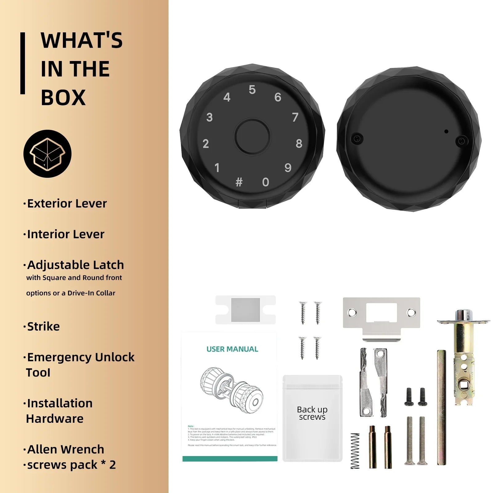 Viladepot™ Fingerprint Smart Lock – Indoor Electronic Keypad