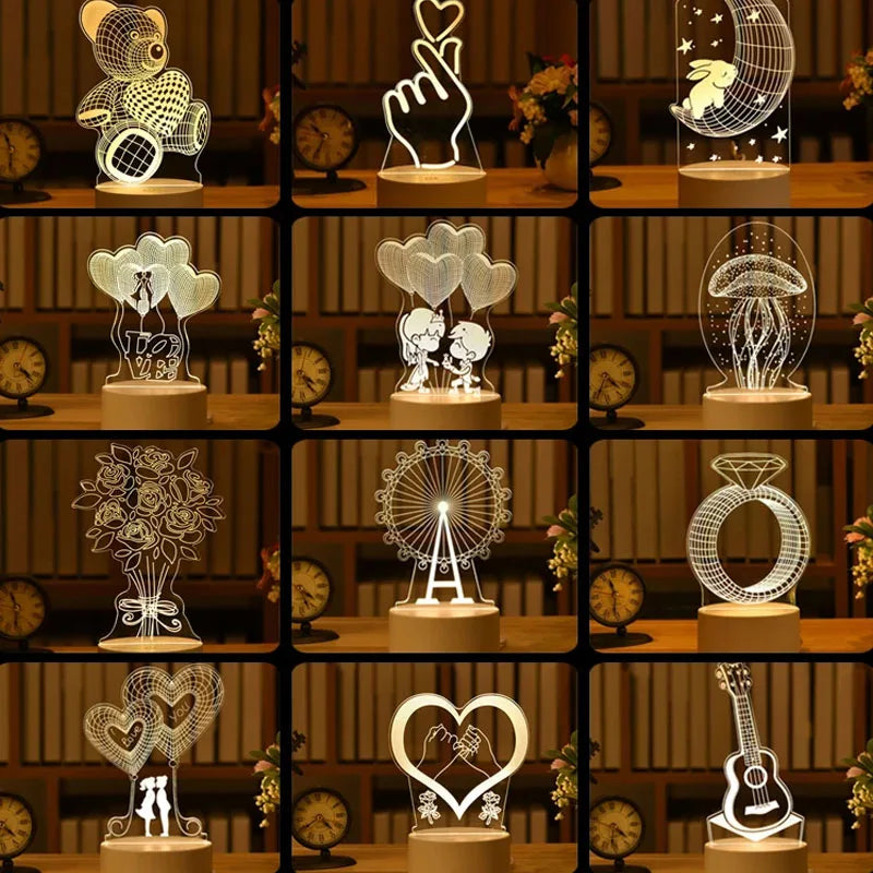 HeartLight™ Romantic 3D LED Lamp