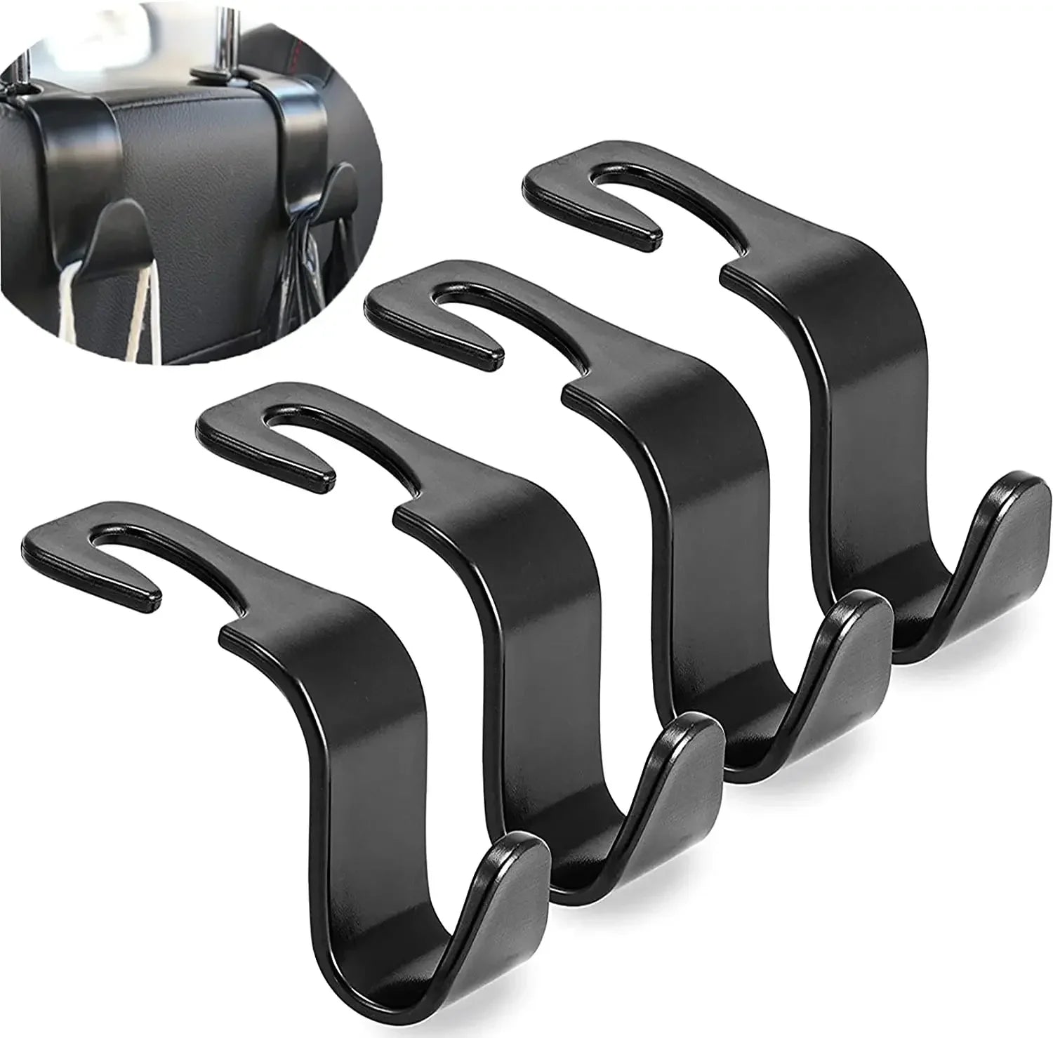 CarClip™ Headrest Hooks – Multi-Purpose Car Bag Hangers