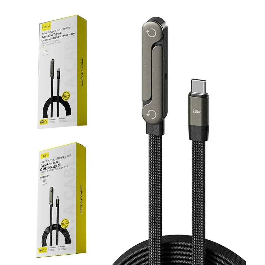 240W Fast Charging Data Cable for iPhone/Android/Tablets