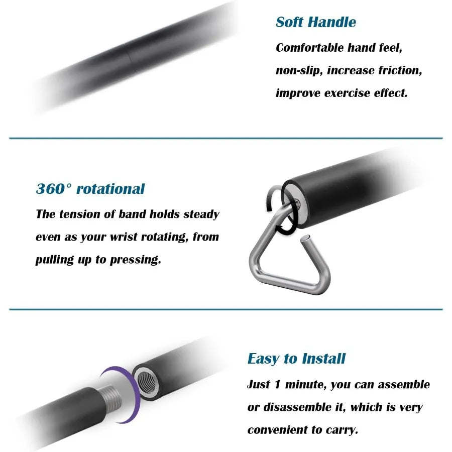 Clear specs: Includes adjustable sizes (26.4” & 39.4”).