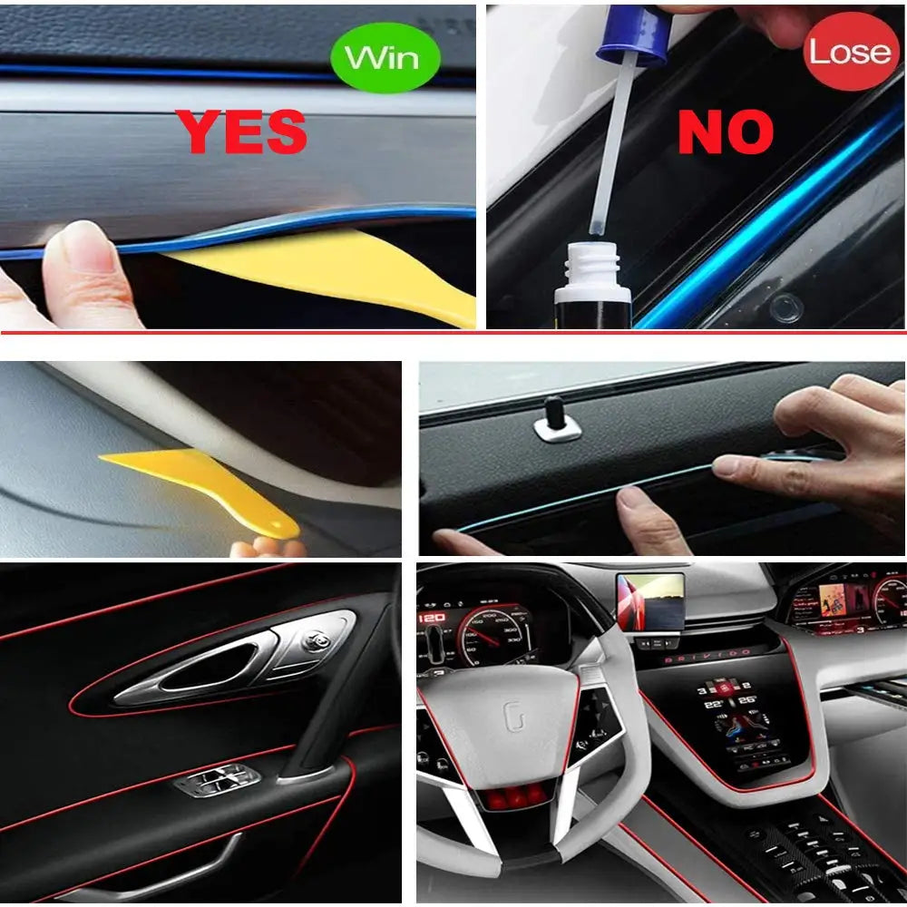 RideShine™ 5M Car LED Neon Strip USB Decorative Light