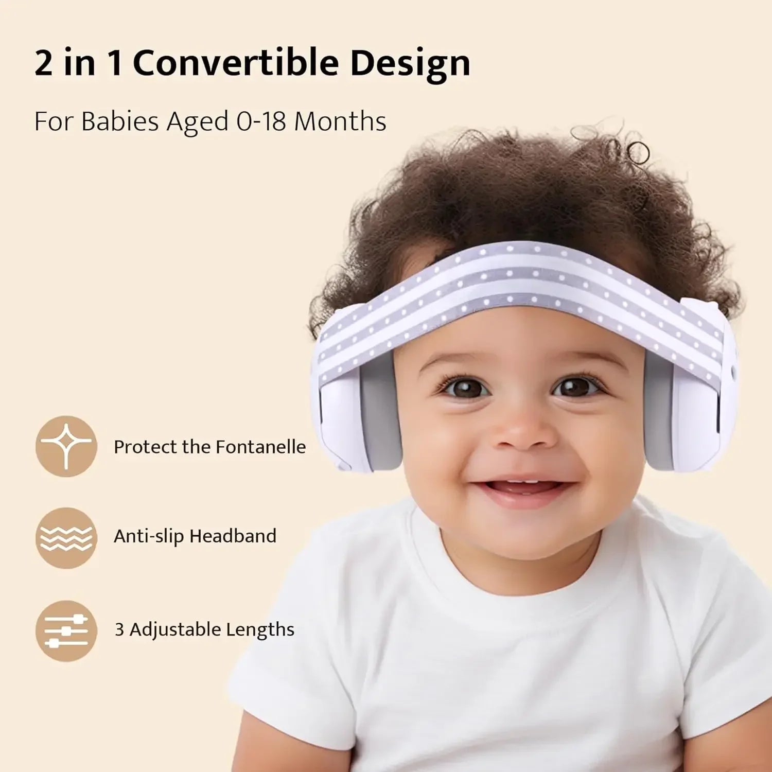 TinyGuard™ 2-in-1 Baby Noise Earmuffs